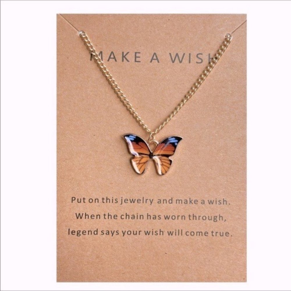 CLEARANCE🧡 Colorful Butterfly Necklace 🦋